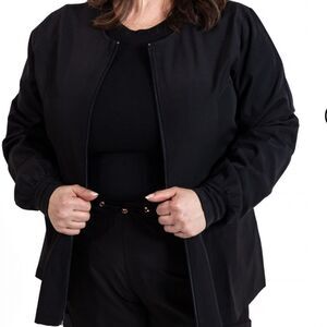 GT (Green Town) Performance 2 Pocket Full Zip Scrub Jacket PEWTER XS NWT IN PKG